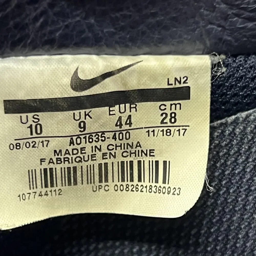 Nike Air Force 1 Low NYC's Finest Shoes Men Size 10 Blue Orange Leather Sneakers